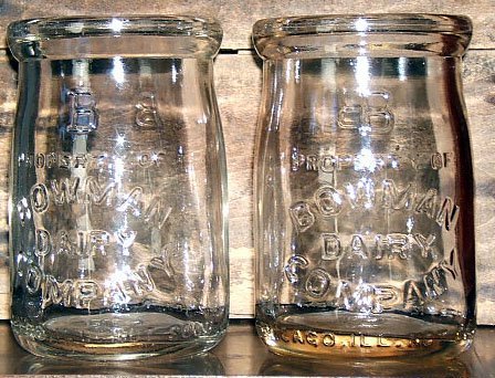 Bowman Dairy Cream Jars