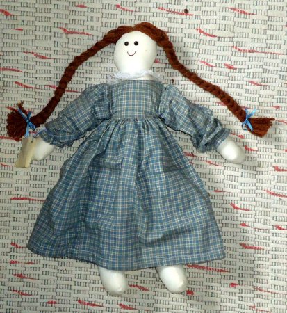 Rag Doll With Blue Dress