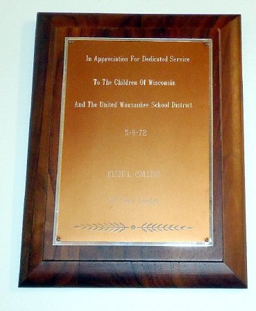Plaque, Award                           